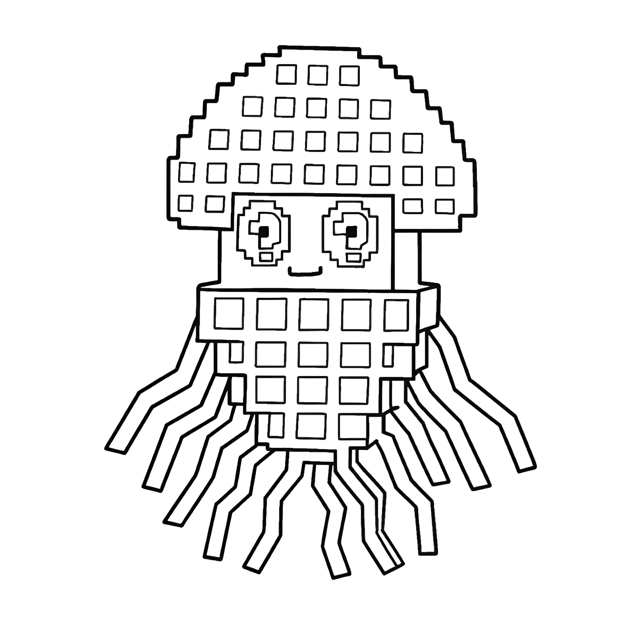 Roba un Brainrot8 para colorear para imprimir