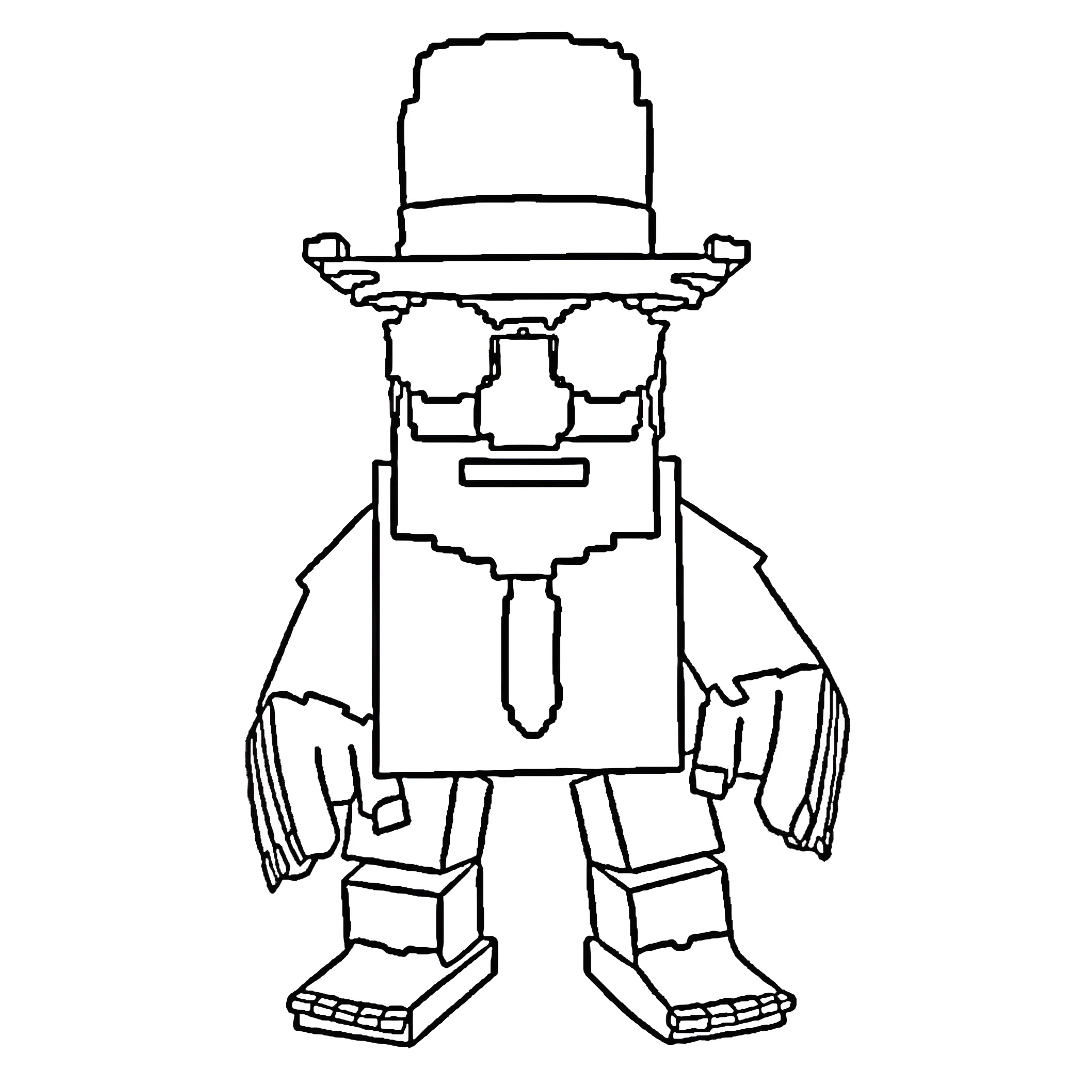 Roba un Brainrot9 para colorear para imprimir gratis