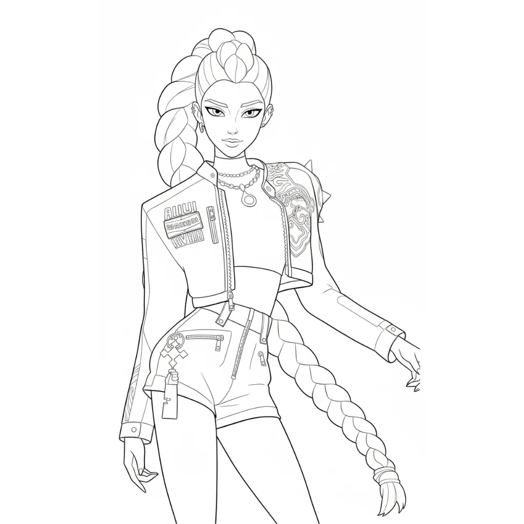 imprimir Rumi 1 para colorear para niño