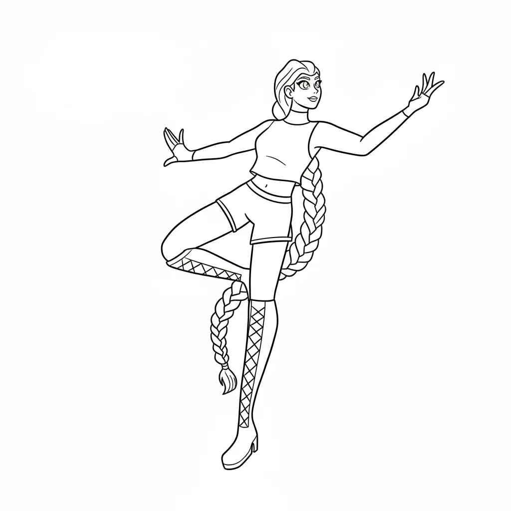 Rumi 13 para colorear para bebé para imprimir