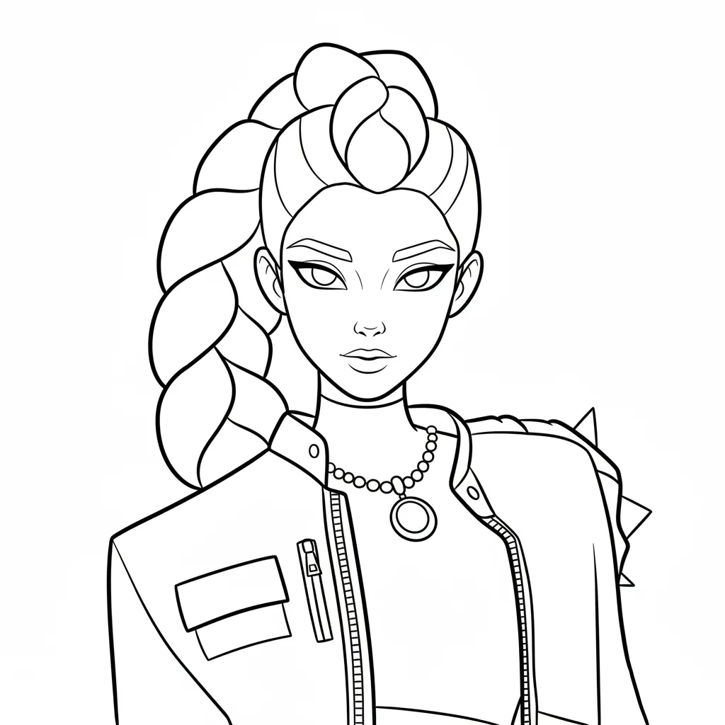 Rumi 15 para colorear para niño de para imprimir