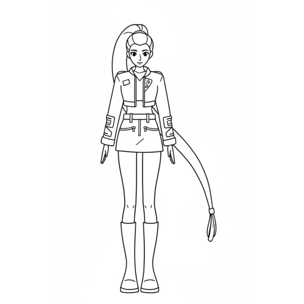 Rumi 5 para colorear para niño de 10 años