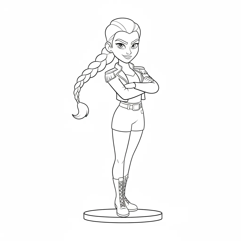 Rumi 7 para colorear para niño de 2 años