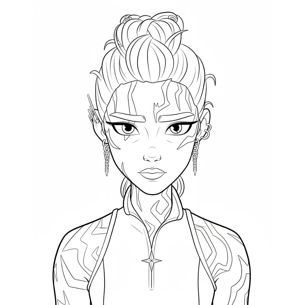 Rumi 9 para colorear para imprimir pdf gratis