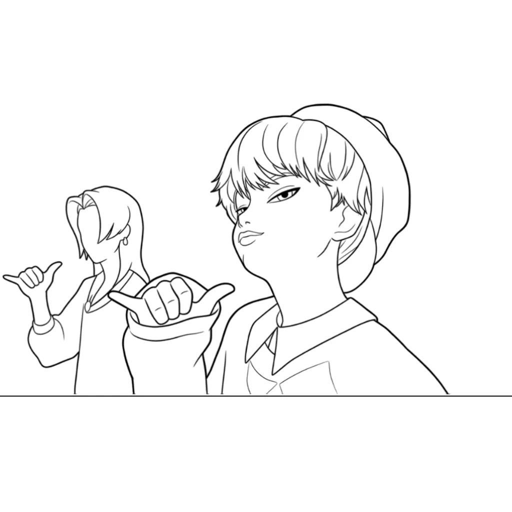 Saja Boys7 para colorear para niño de 7 años