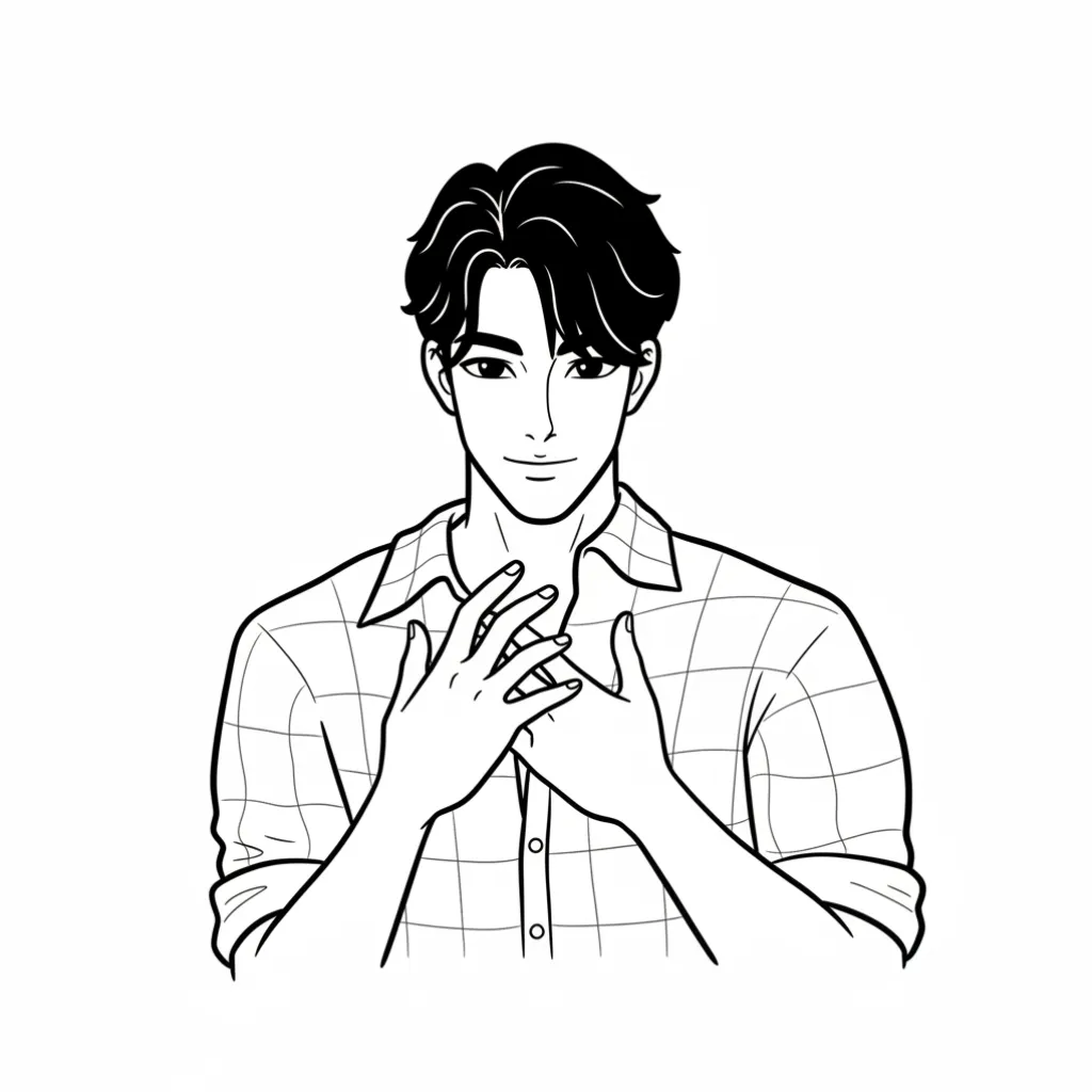 Saja Boys9 para colorear para niño gratis