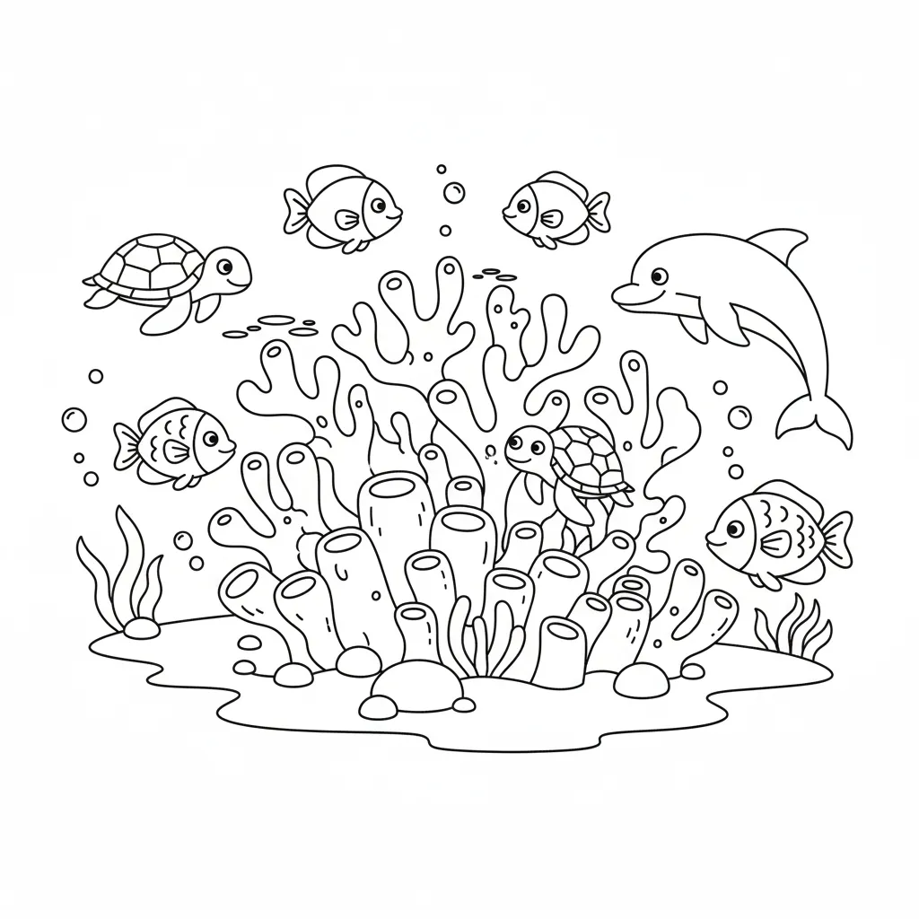 Semana De La Vida Animal 9 para colorear para niño de 2 años