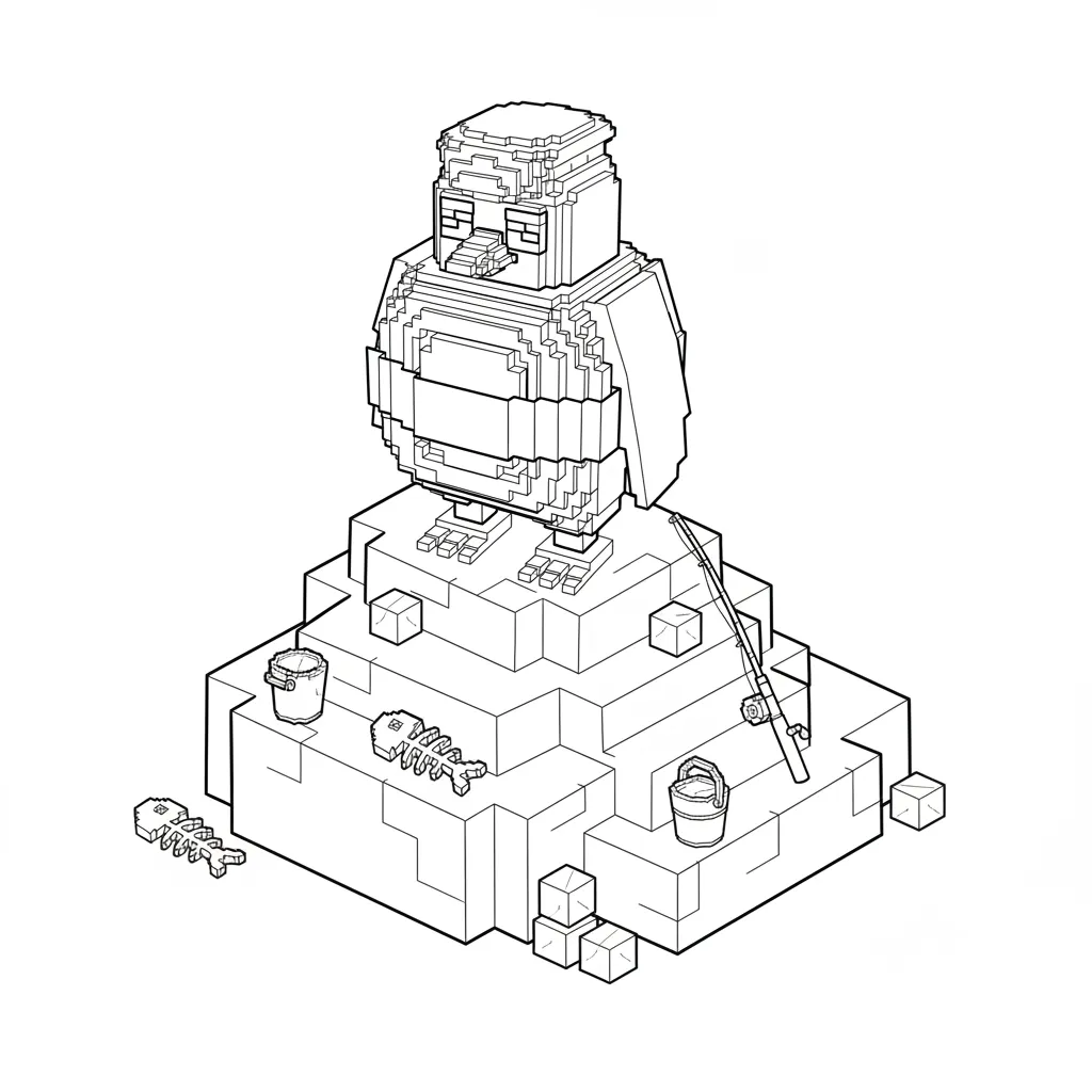 Sigma Boy para colorear para niño para imprimir gratis