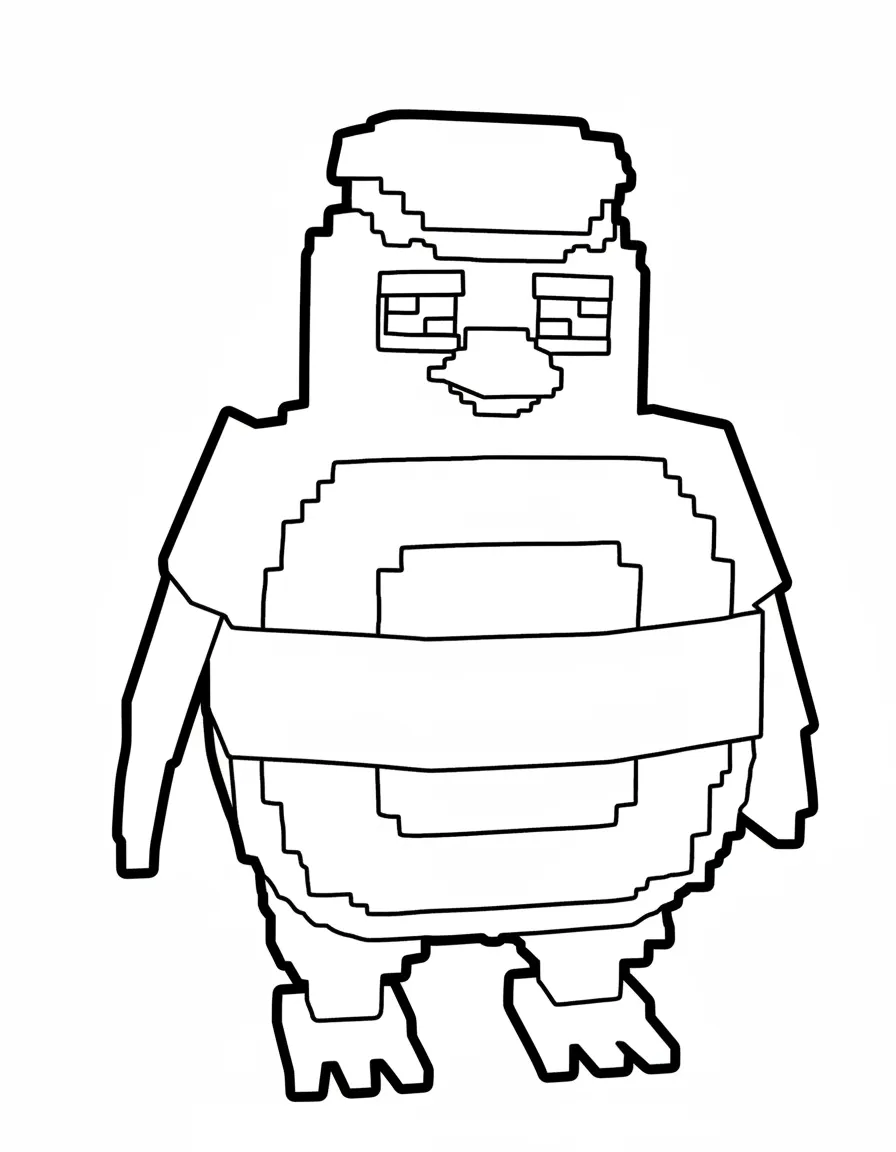 Sigma Boy para colorear y recortar para imprimir