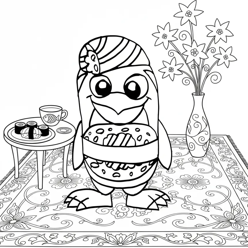 Sigma Boy para colorear para niño para imprimir gratis 2