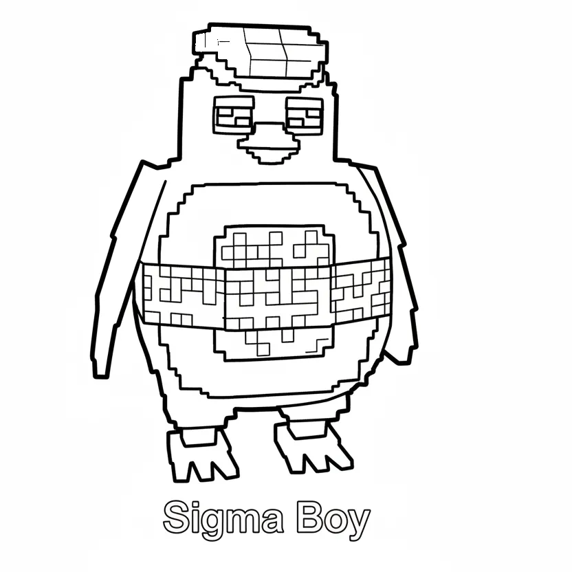 para imprimir Sigma Boy para colorear gratis