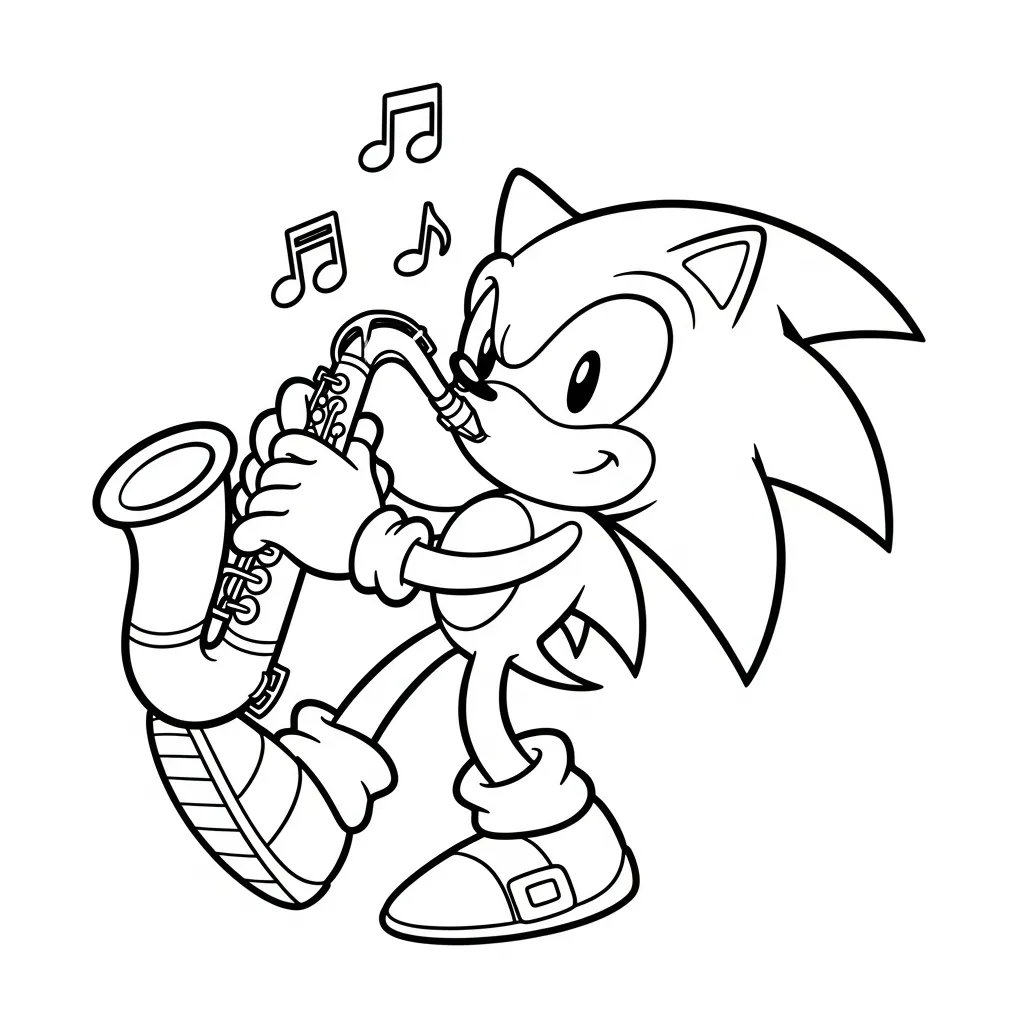 Sonic para dibujar e imprimir