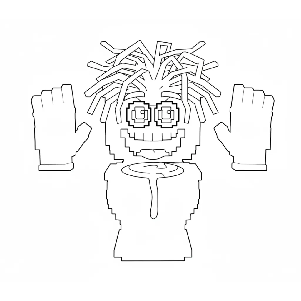 Spaghetti Tualetti 10 para colorear para niño de 2 años