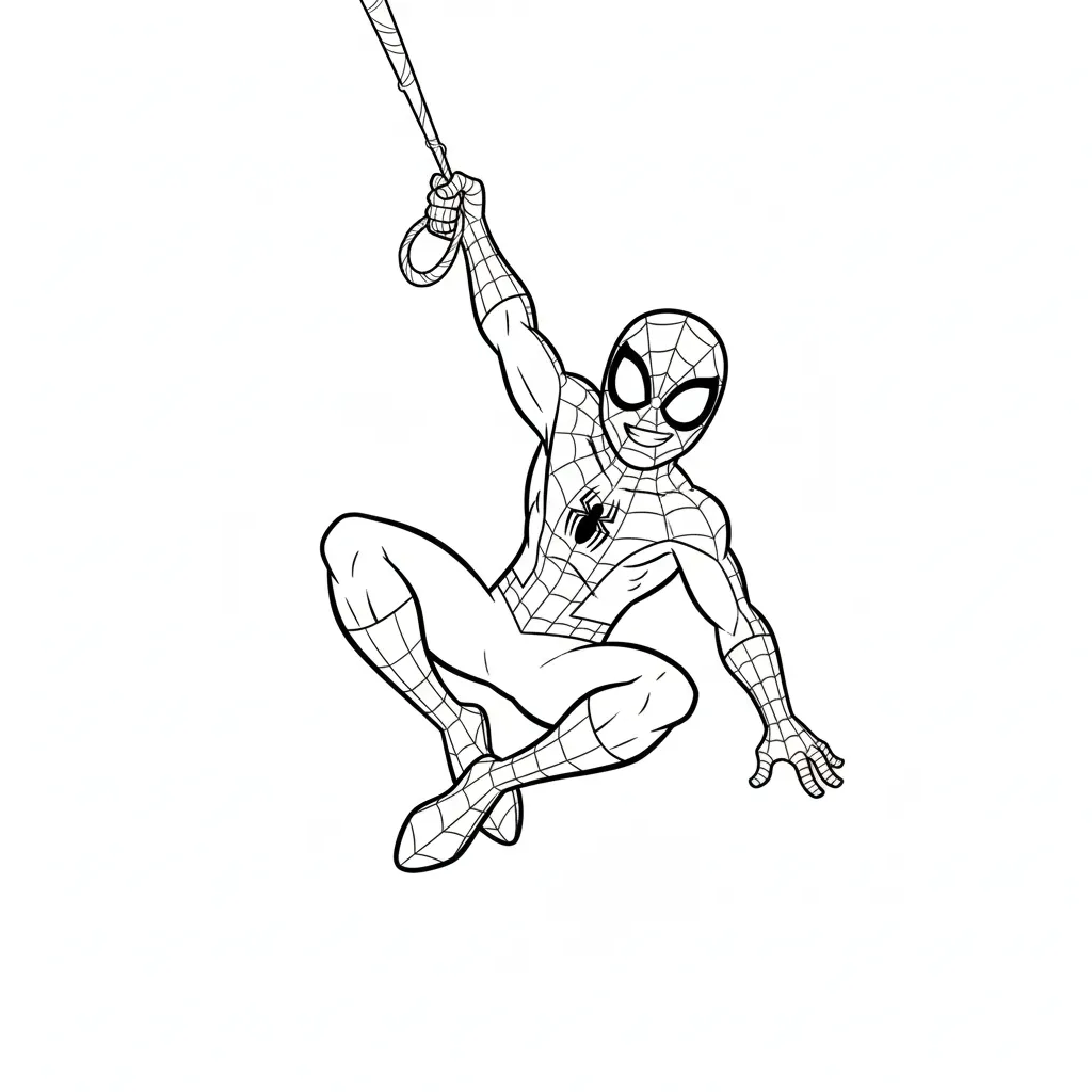 Spiderman 4 para colorear para imprimir