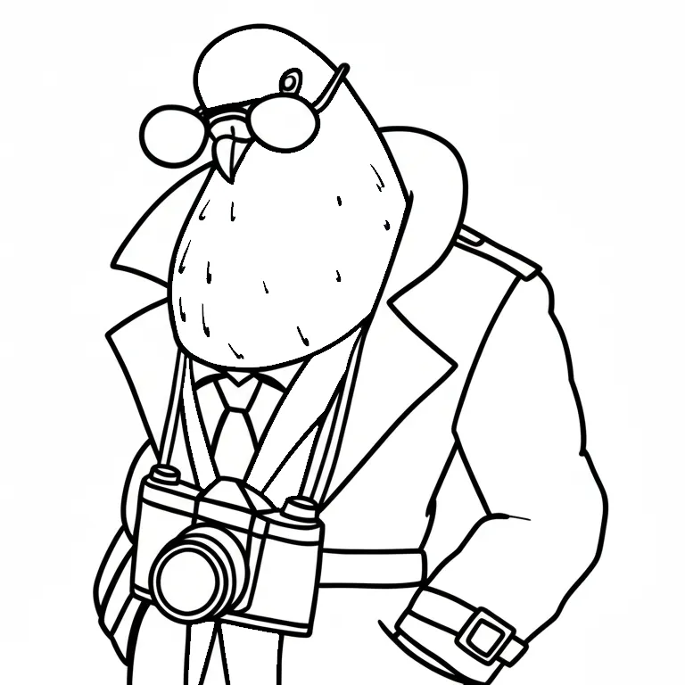 imagen de Spijuniro Golubiro para colorear para niño
