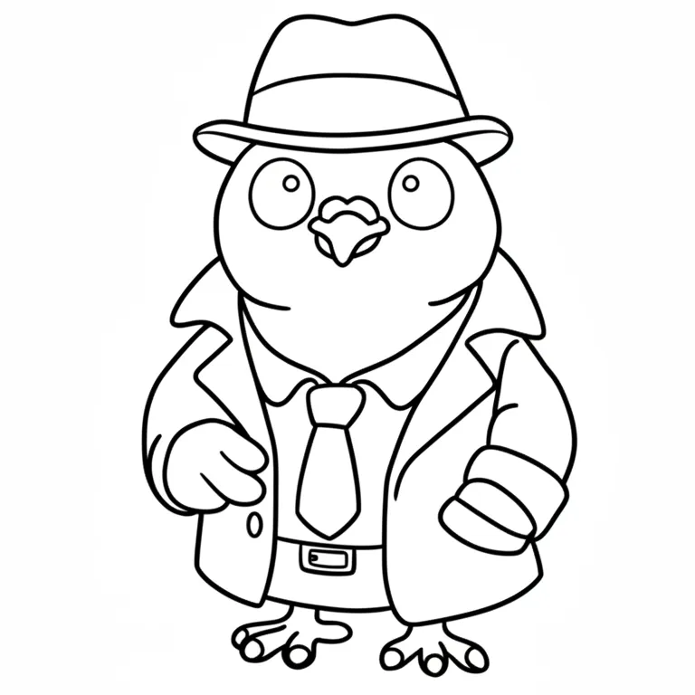 Spijuniro Golubiro para colorear para niño