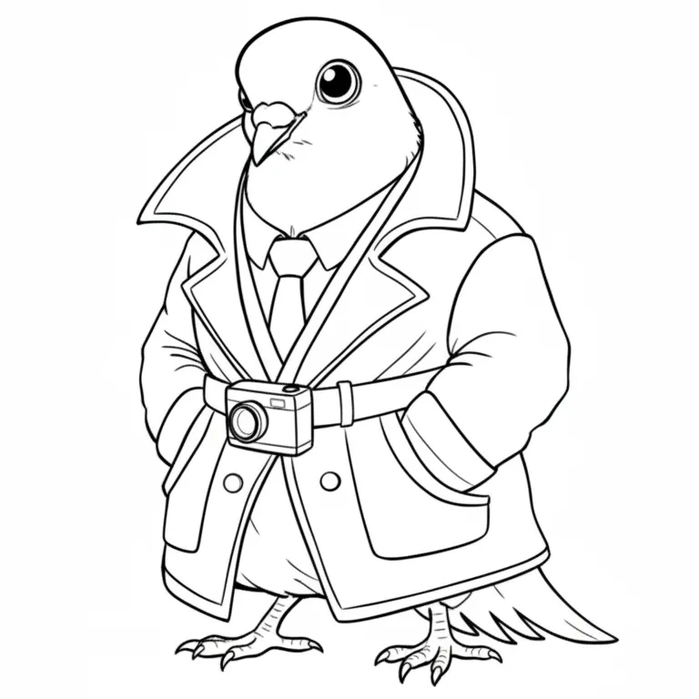 Spijuniro Golubiro para colorear en línea gratis