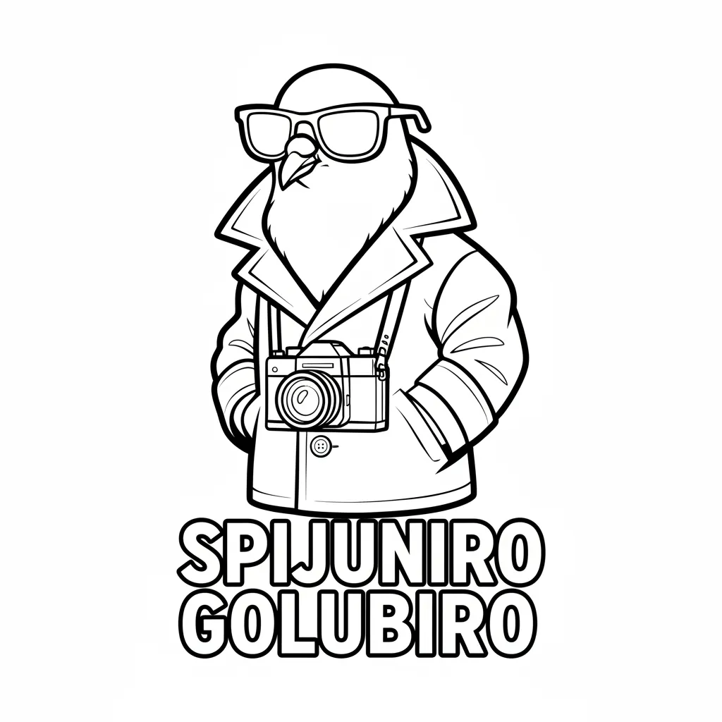 Spijuniro Golubiro para colorear para imprimir gratis