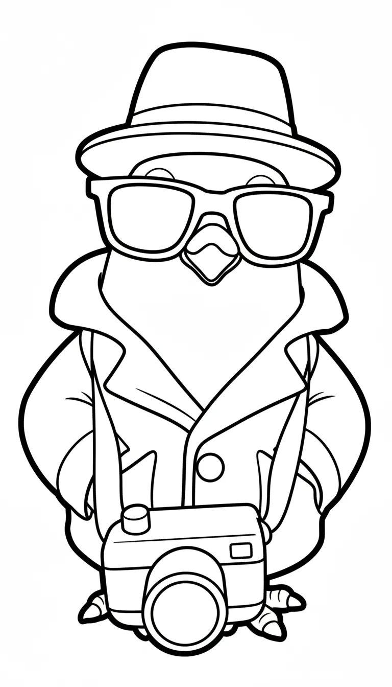 Spijuniro Golubiro para colorear para imprimir pdf gratis