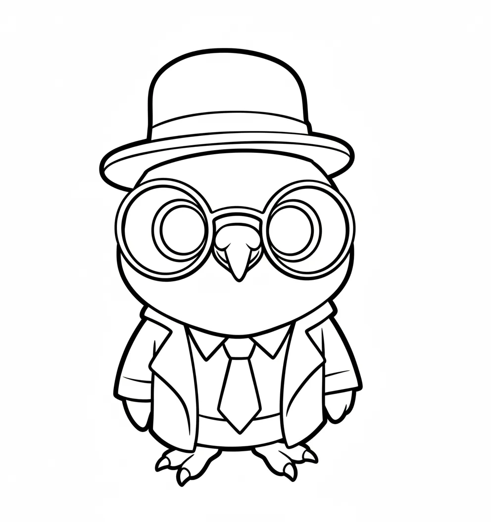 Spijuniro Golubiro para colorear gratis para niños