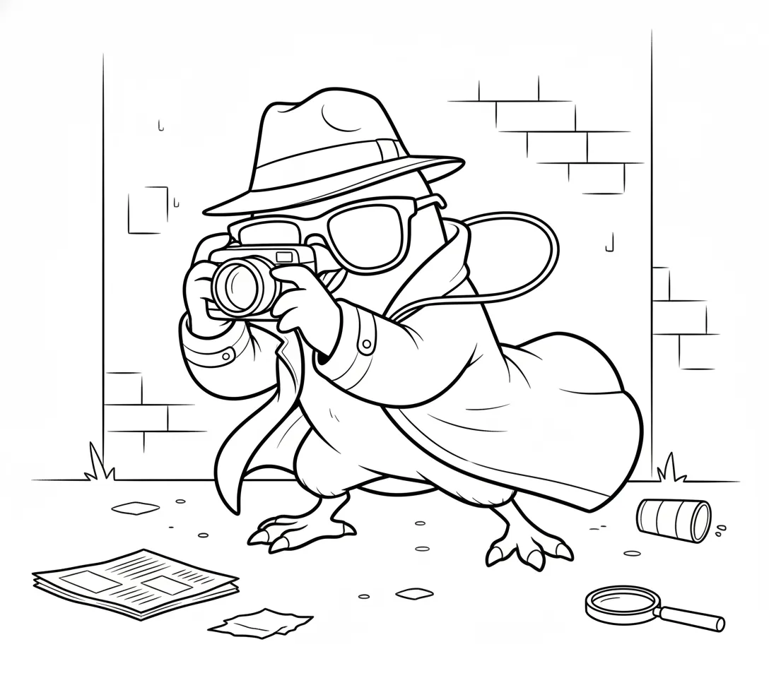 Spijuniro Golubiro para colorear para imprimir gratis pdf