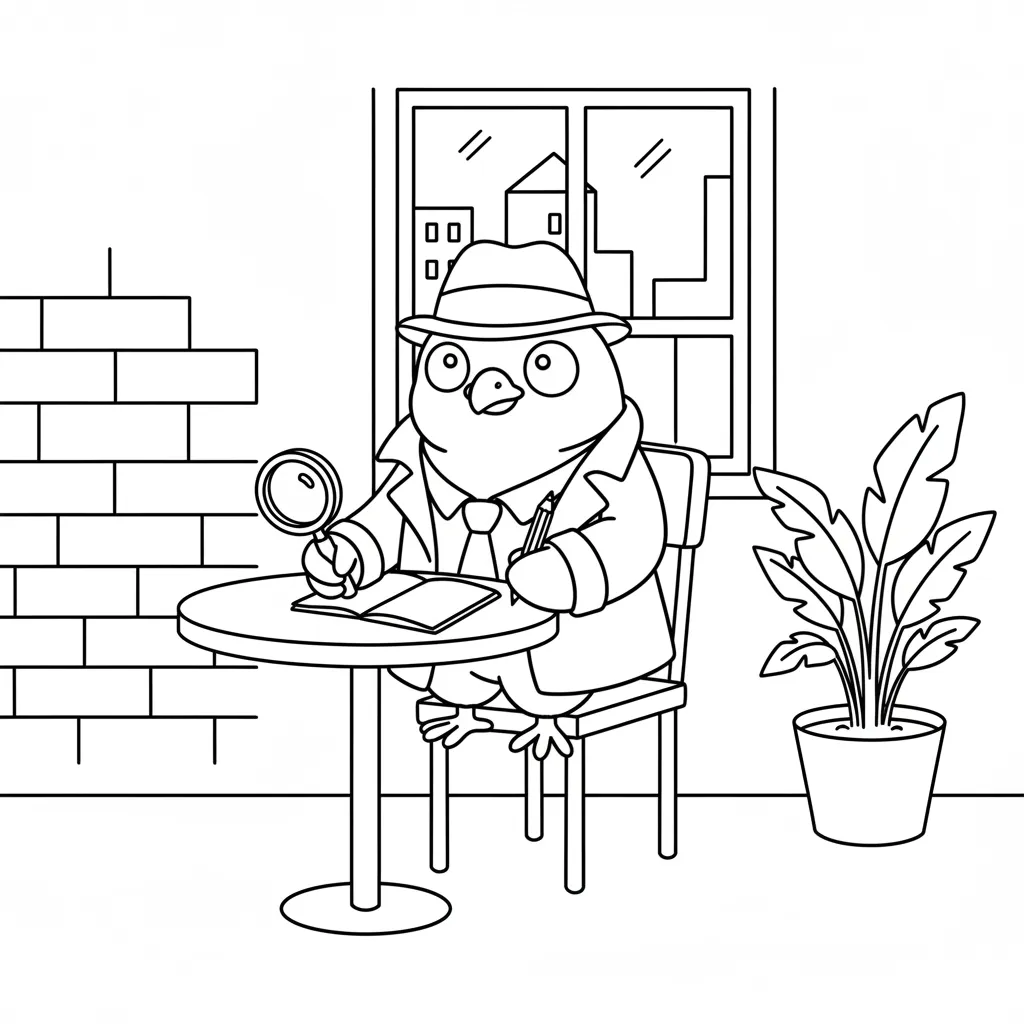 Spijuniro Golubiro para colorear para imprimir para niño de 12 años