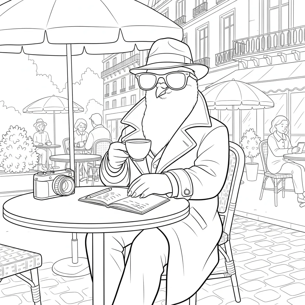 Spijuniro Golubiro para colorear de para niños