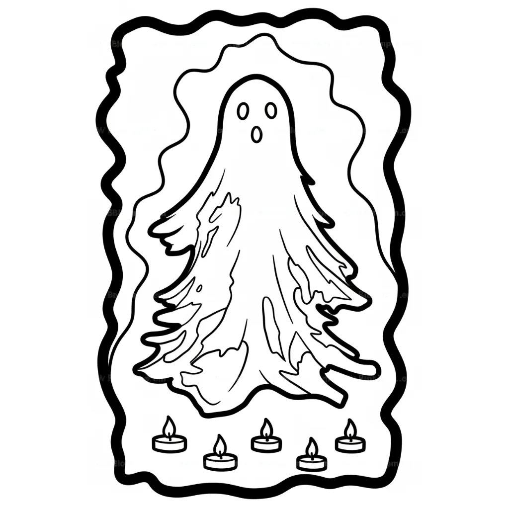 Spooky Christmas 15 para colorear para niño gratis