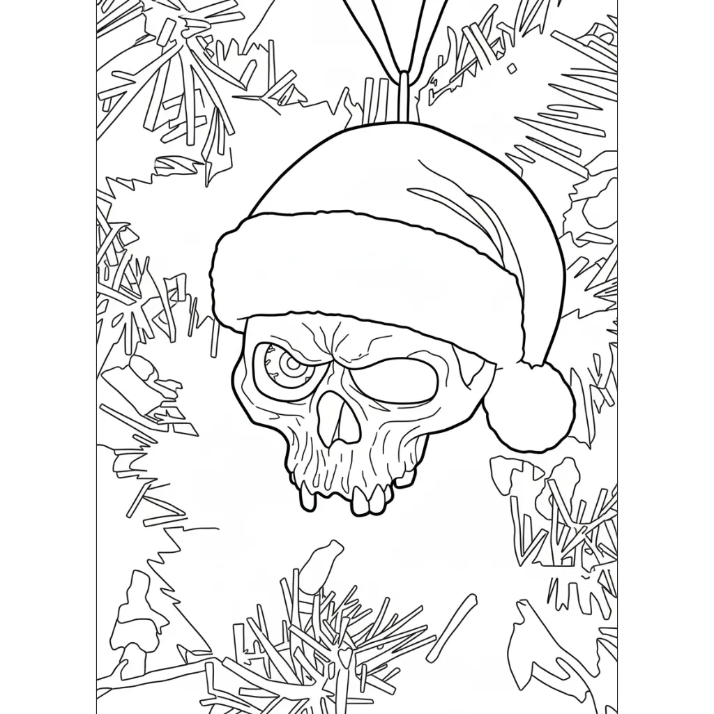 Spooky Christmas 19 para colorear para descargar