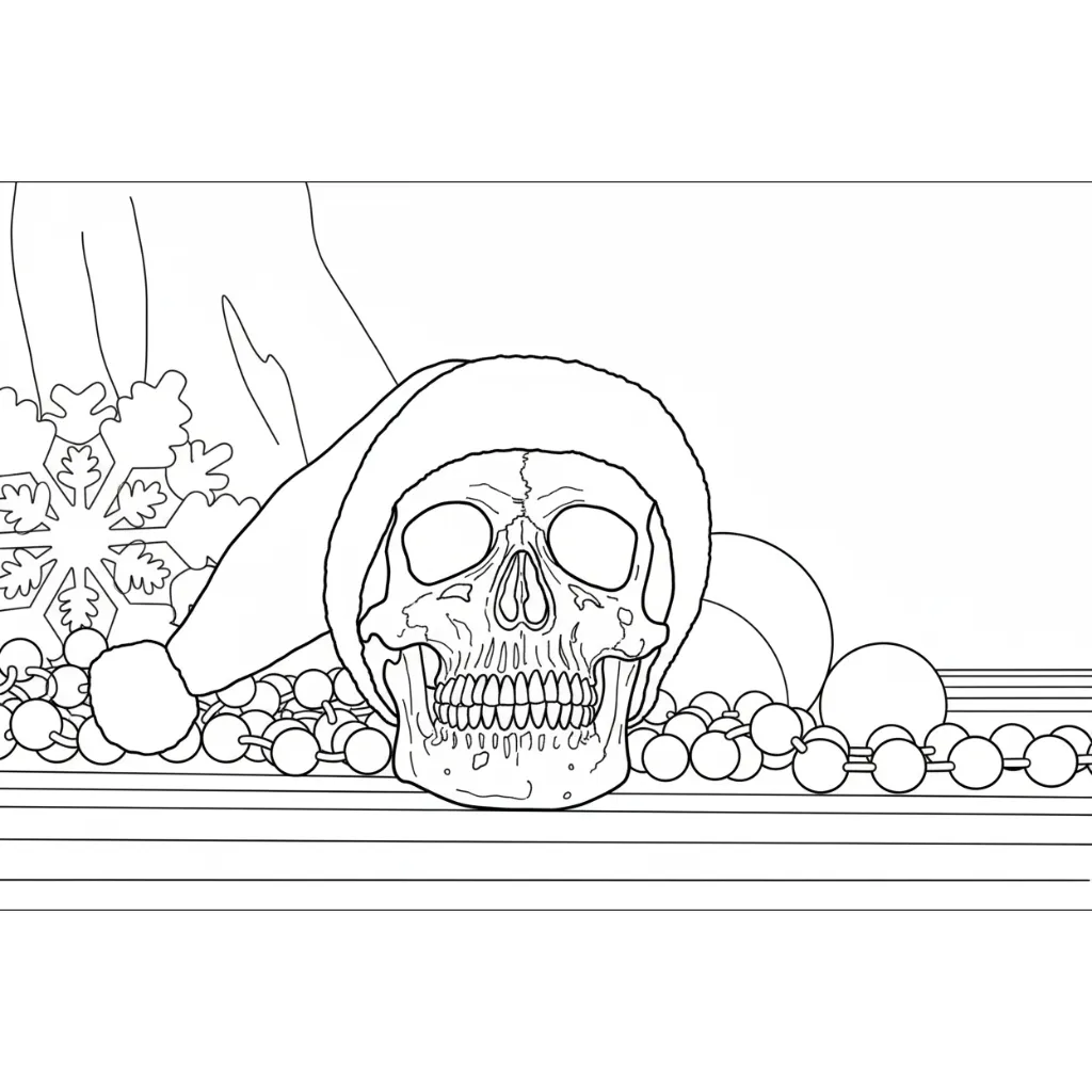 Spooky Christmas 20 para colorear para imprimir gratis