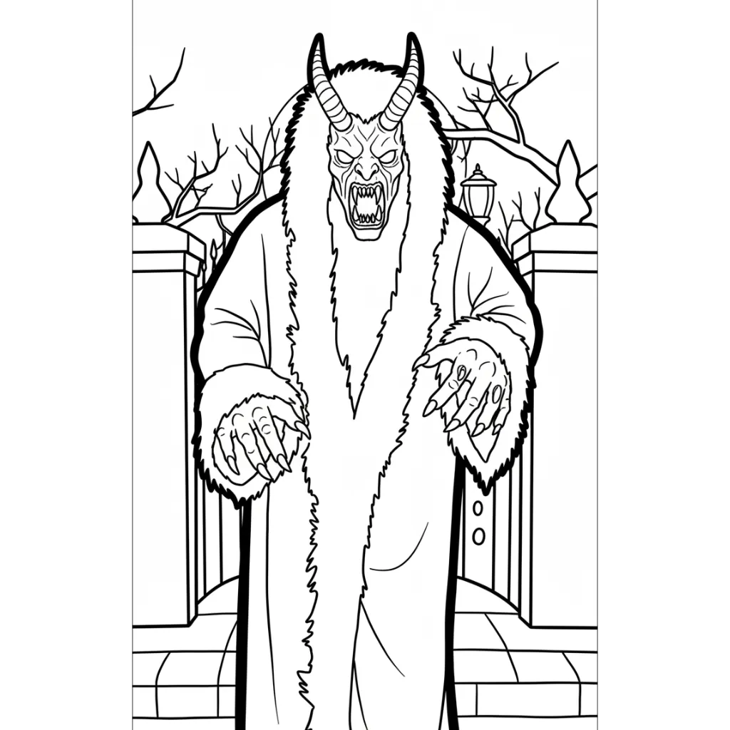 Spooky Christmas 22 para colorear para niño de 3 años