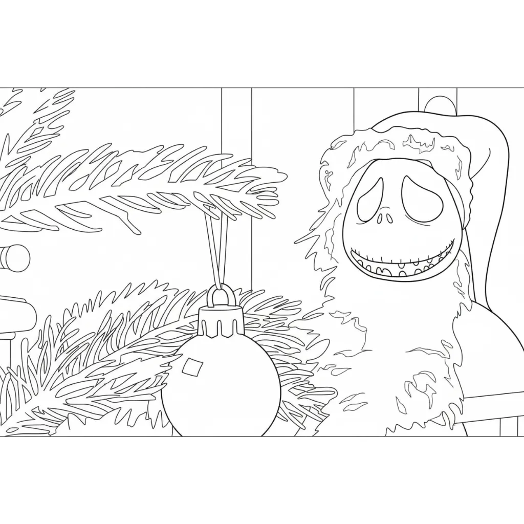 Spooky Christmas 25 para colorear para niño de 10 años