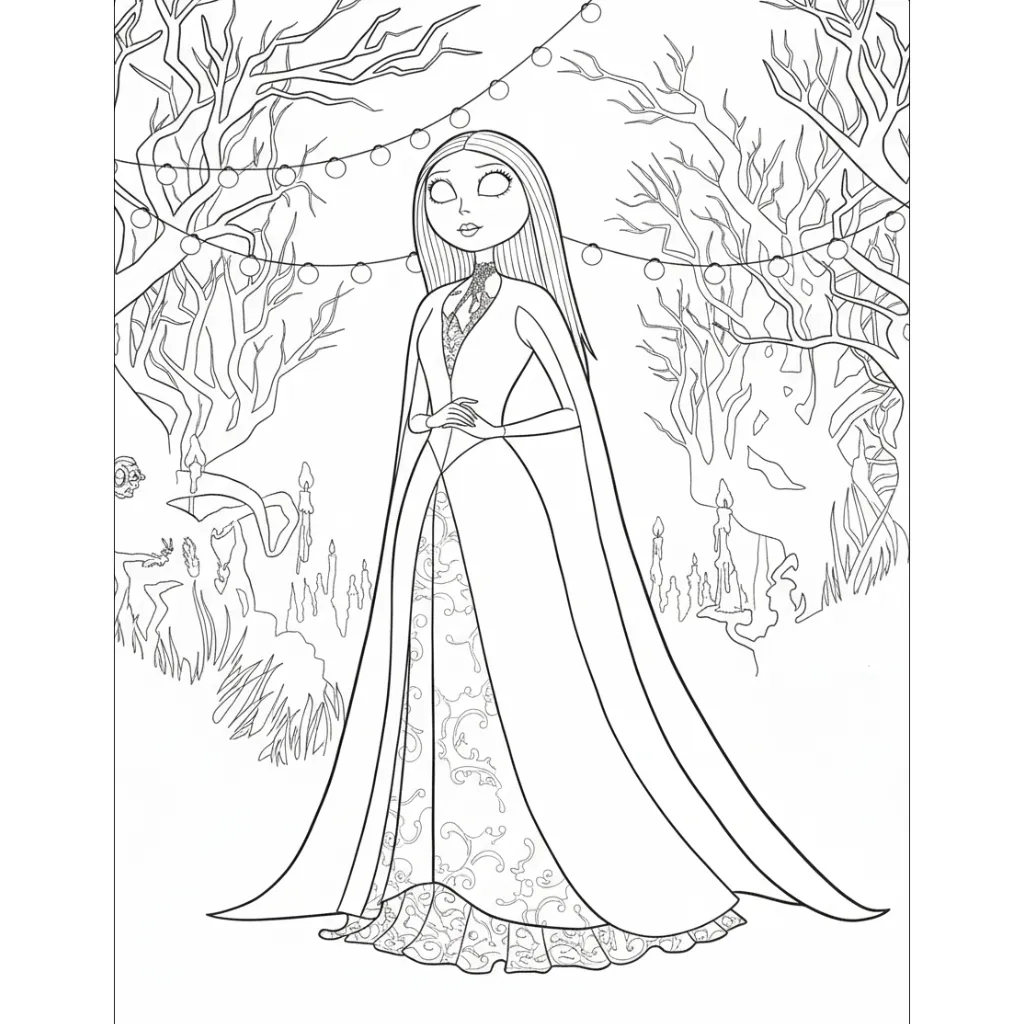 Spooky Christmas 5 para colorear para niño de para imprimir