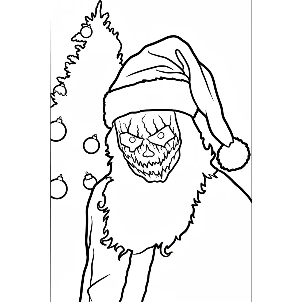 Spooky Christmas 7 para colorear para niños para descargar