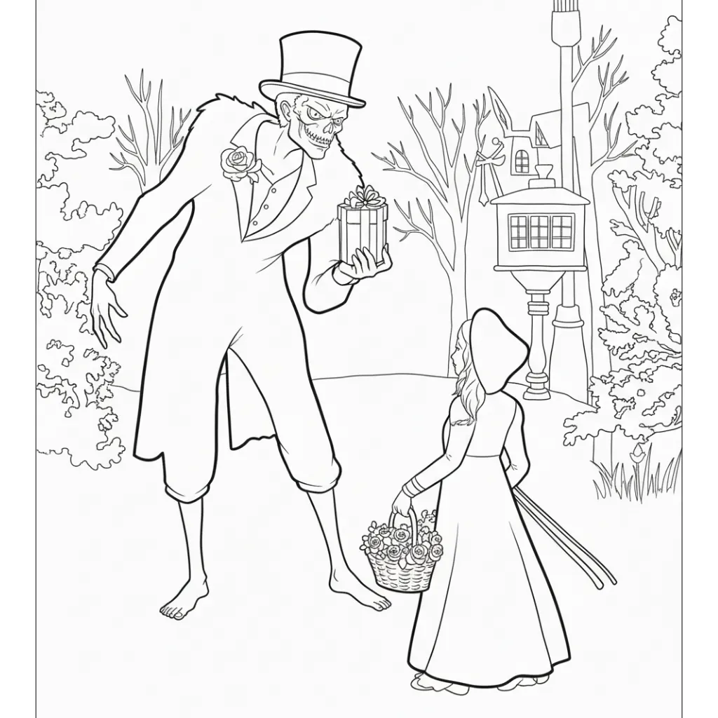 imprimir Spooky Christmas 8 para colorear gratis