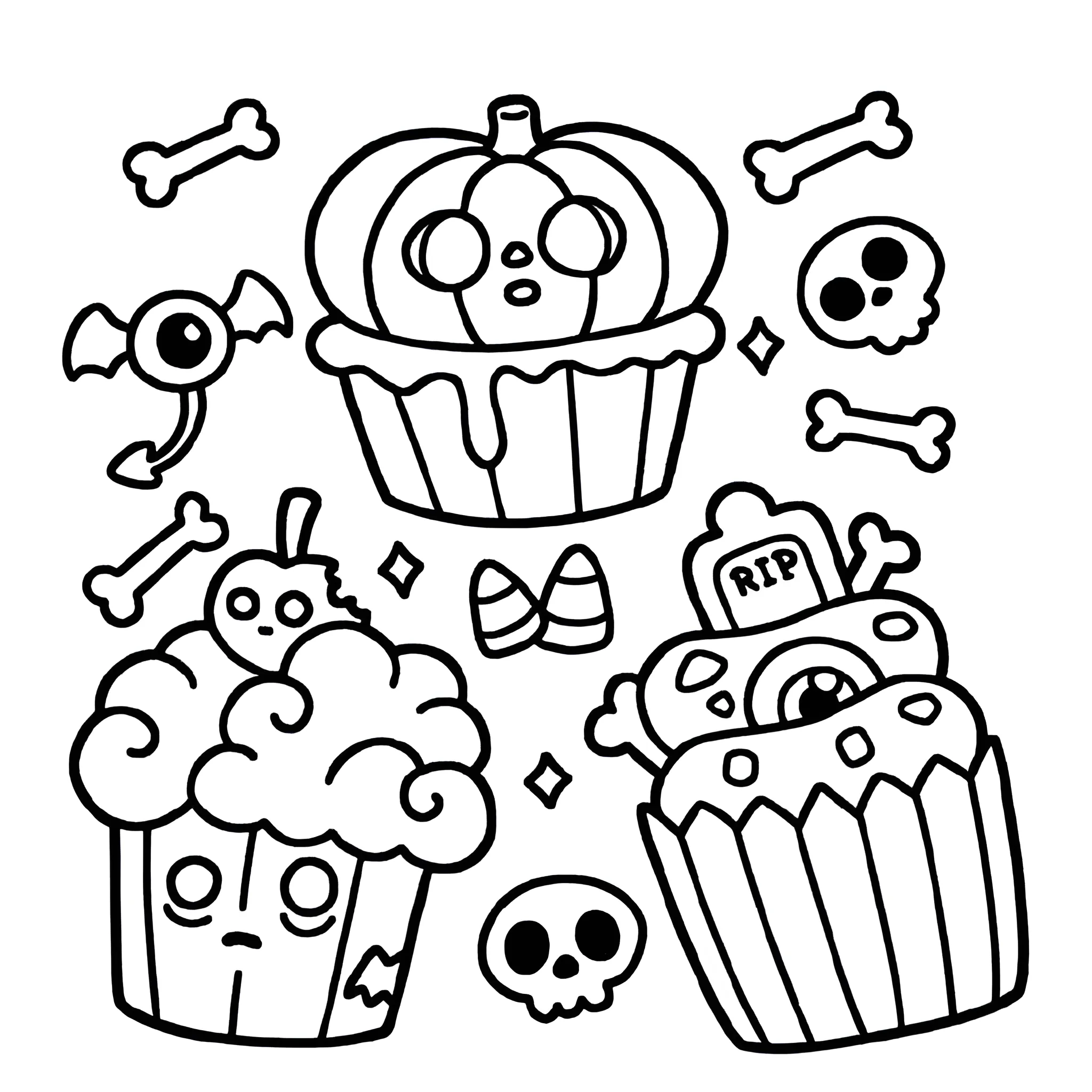 Spooky Cutie 10 para colorear y dibujos