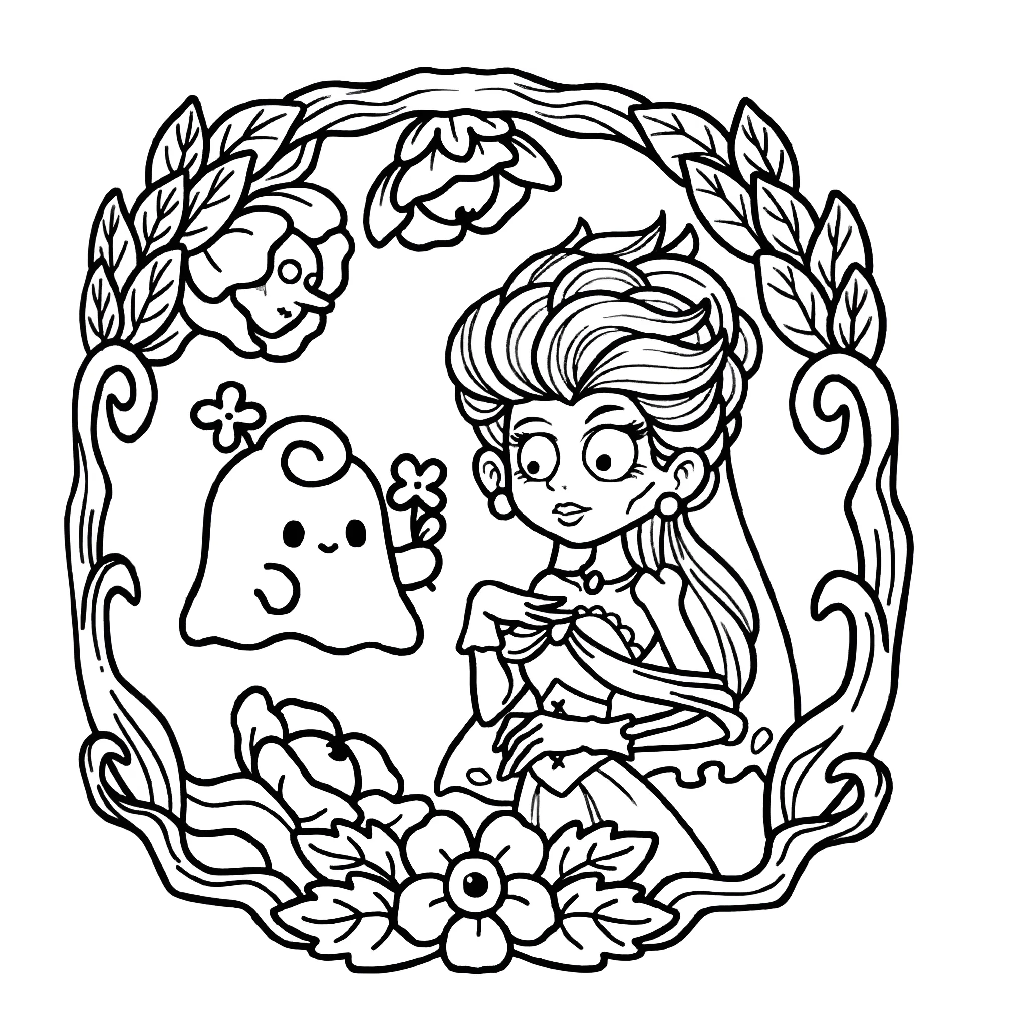 Spooky Cutie 20 para colorear para niños para descargar