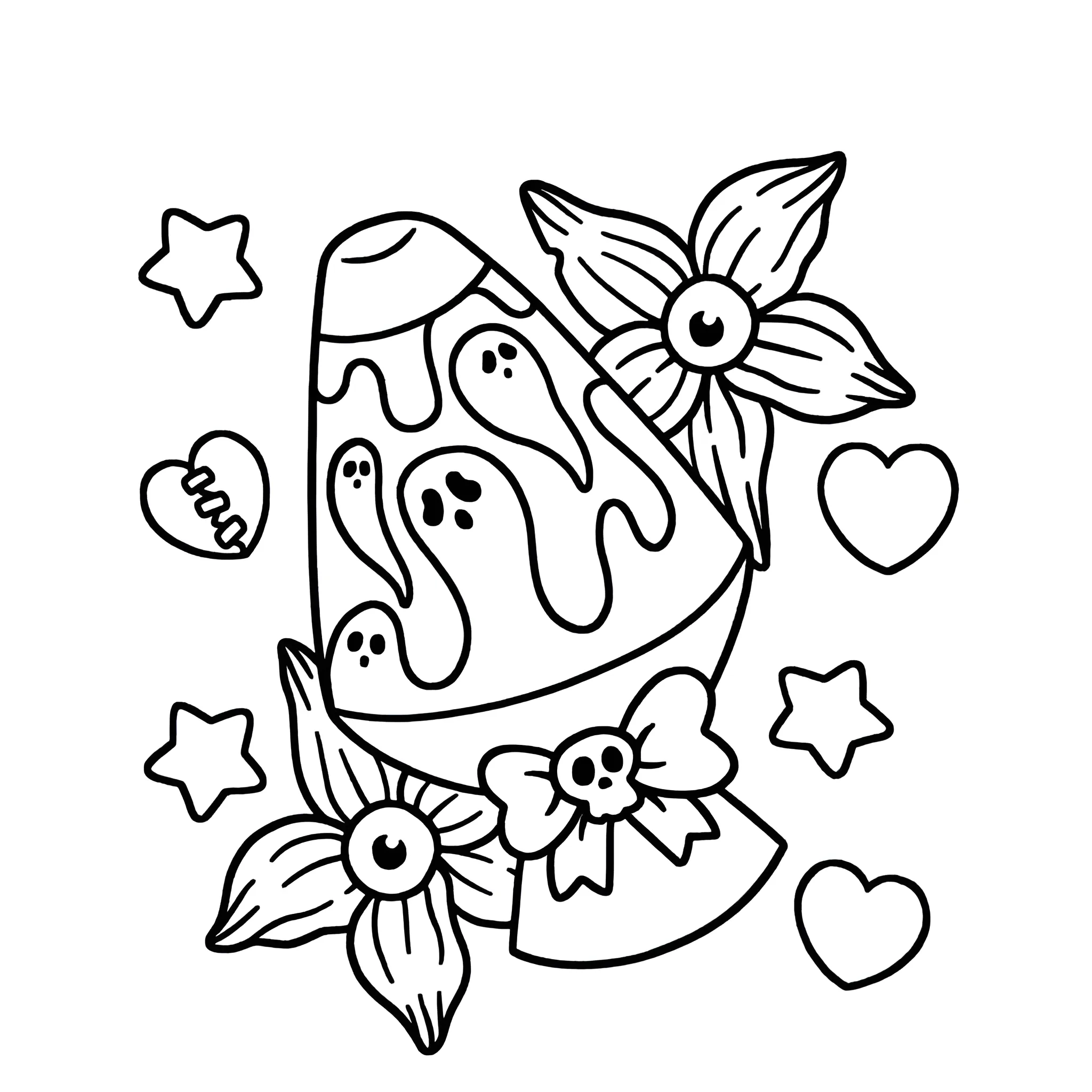 imprimir Spooky Cutie 22 para colorear gratis