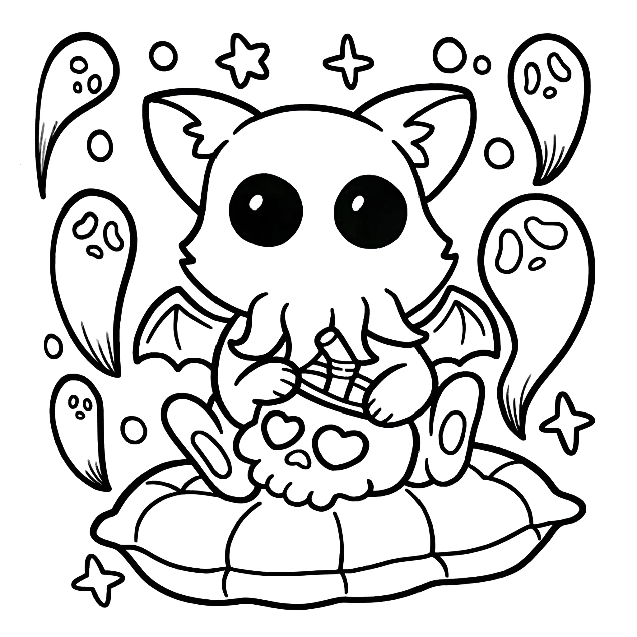 Spooky Cutie 23 para colorear para primaria