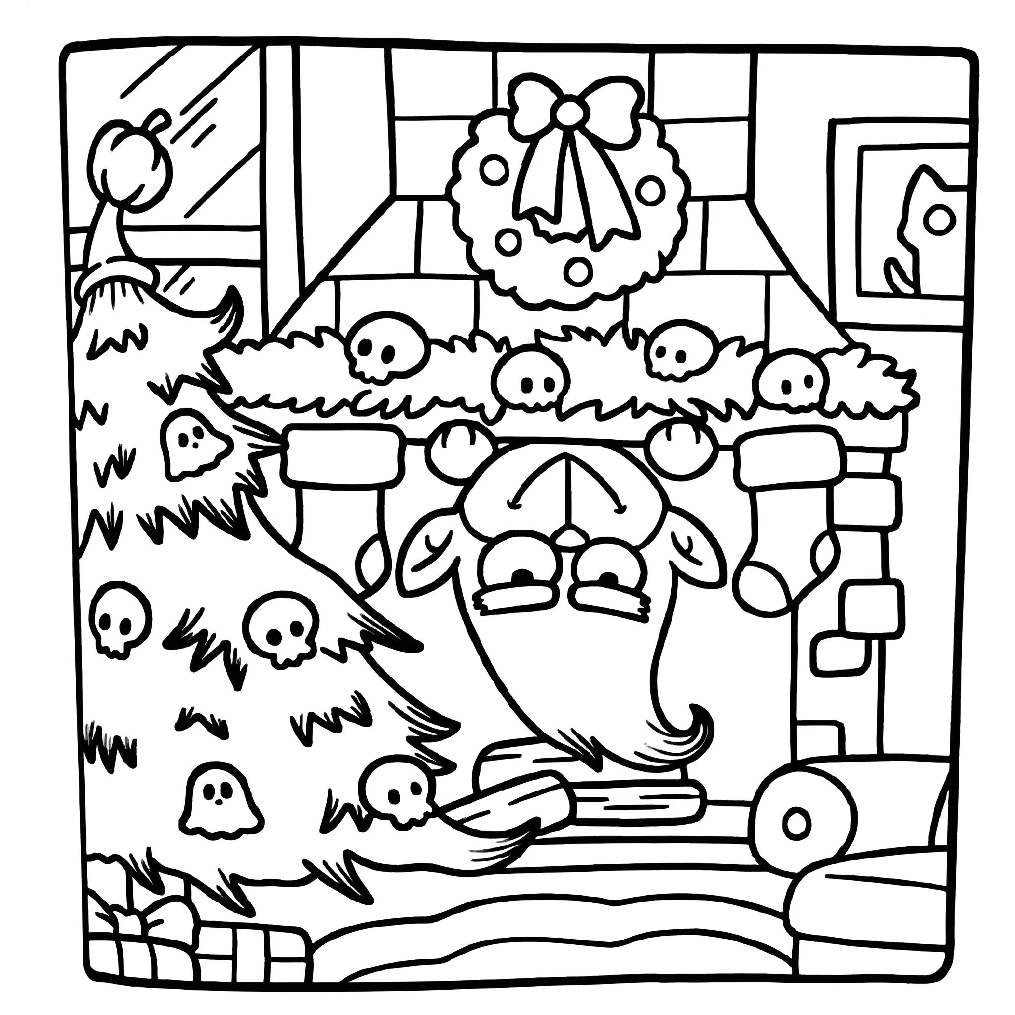 Spooky Cutie 27 para colorear para niños para imprimir