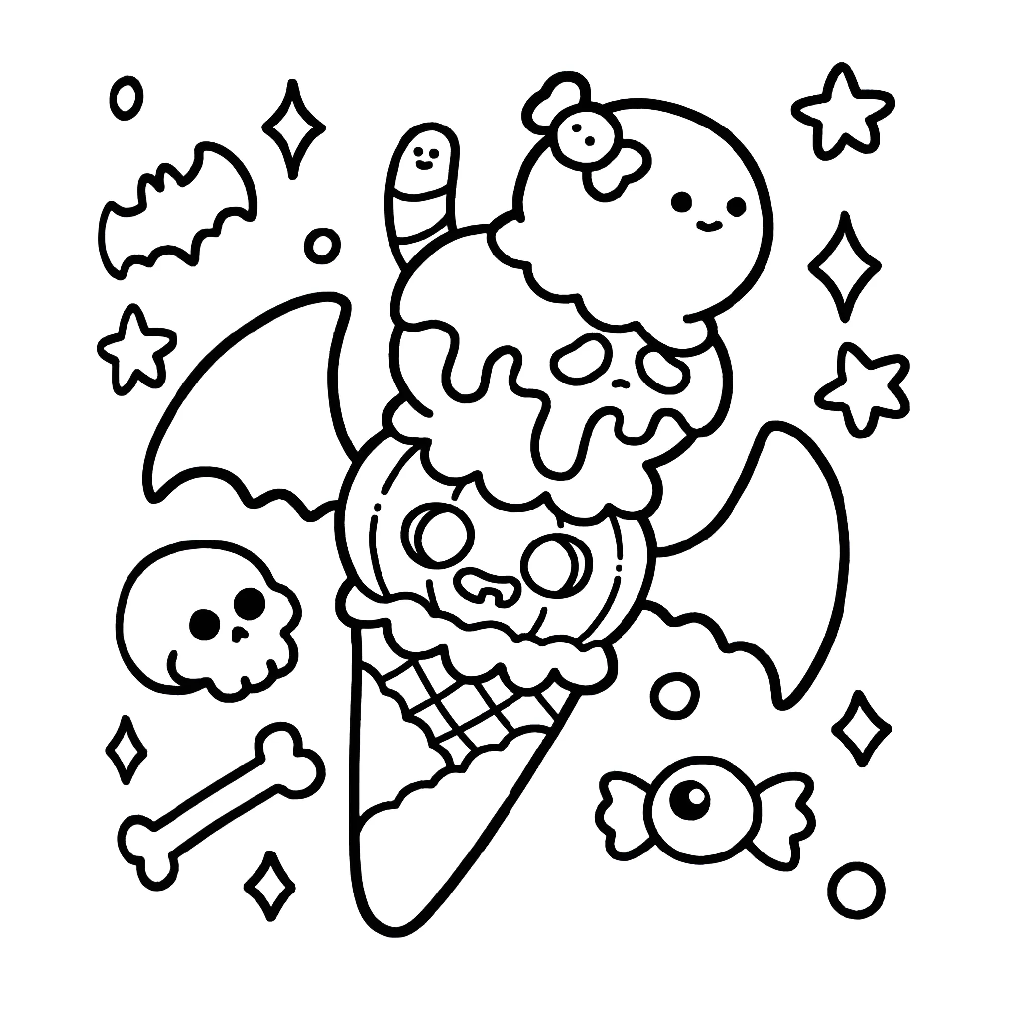 Spooky Cutie 33 para colorear en línea