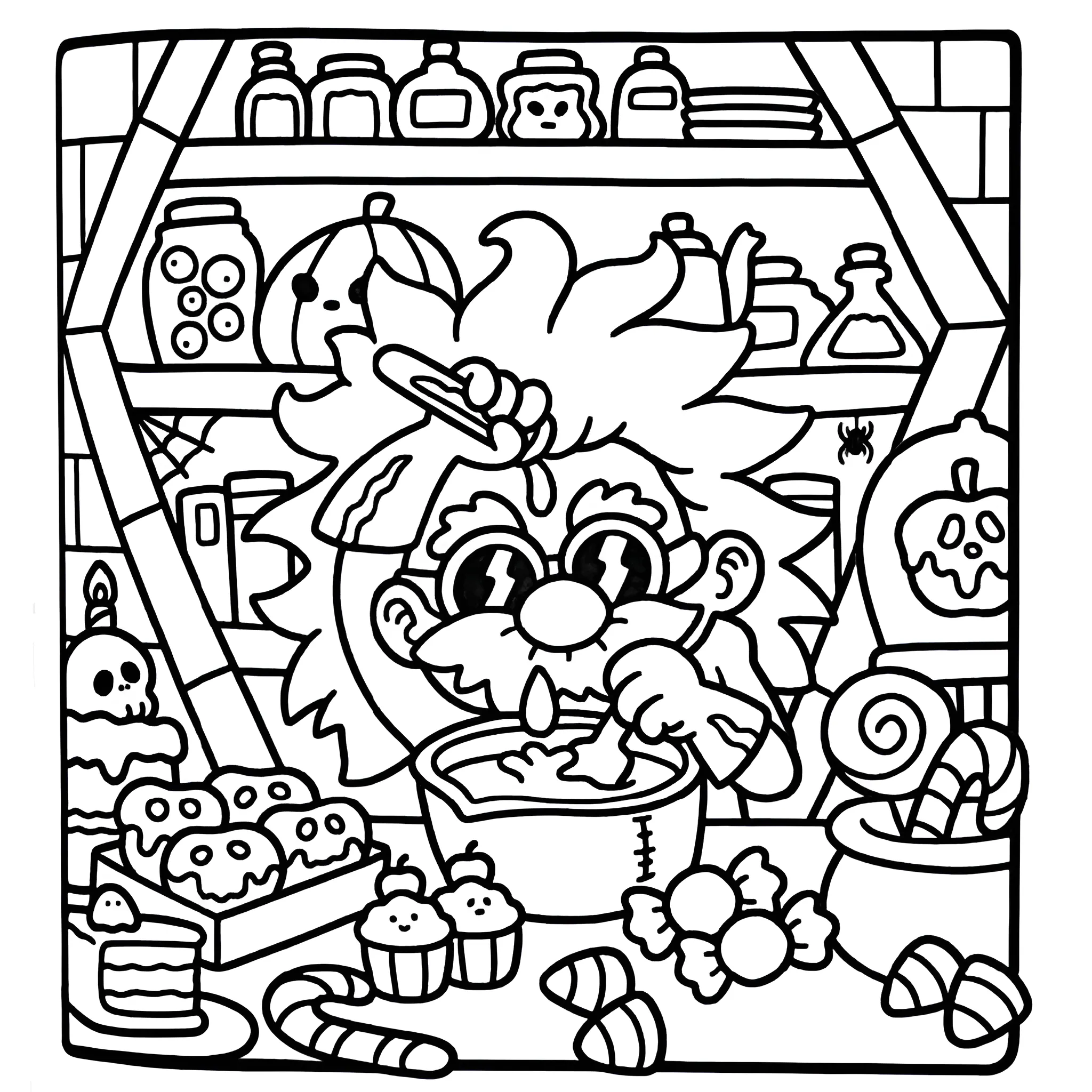 Spooky Cutie 36 para colorear en línea gratis