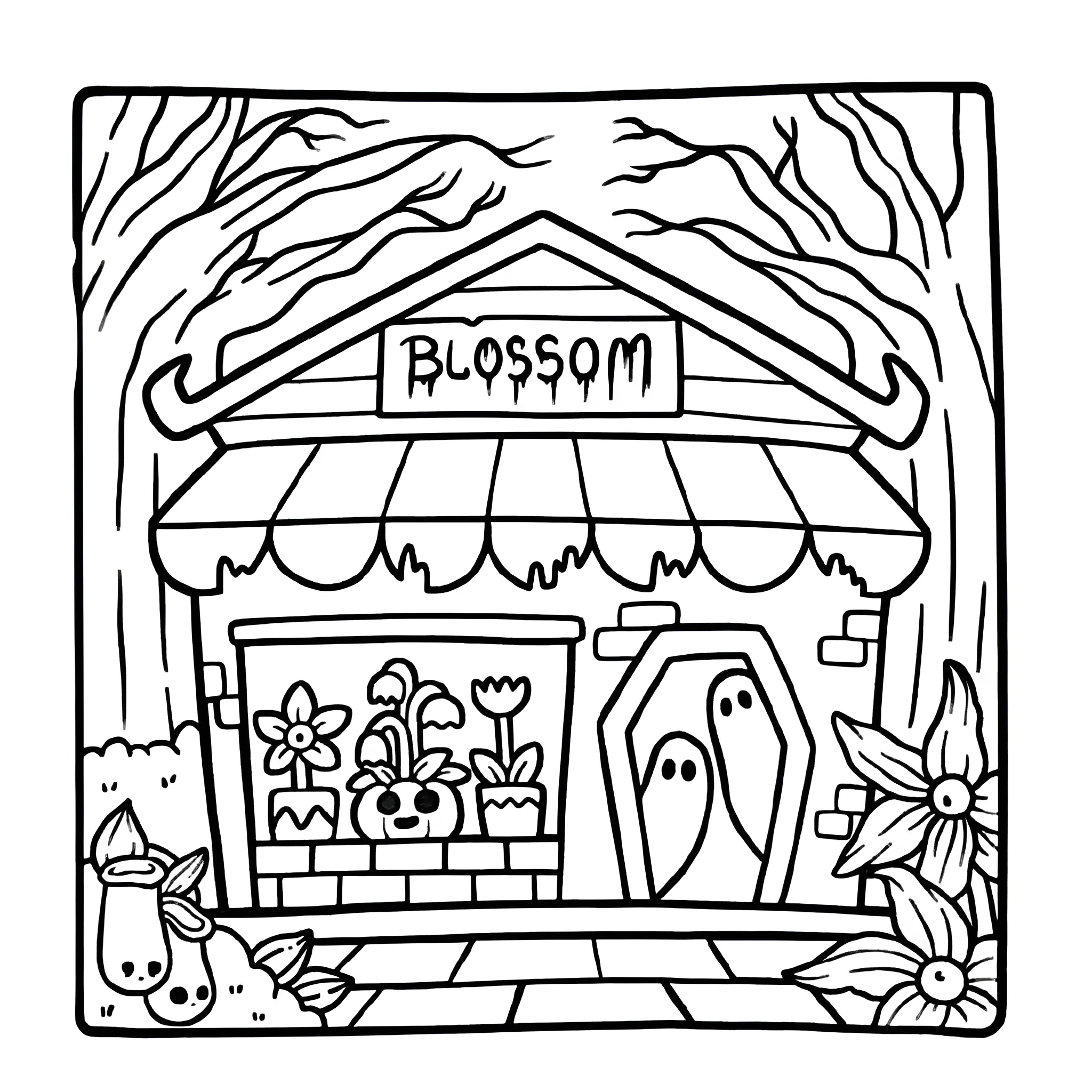 Spooky Cutie 4 para colorear para imprimir gratis