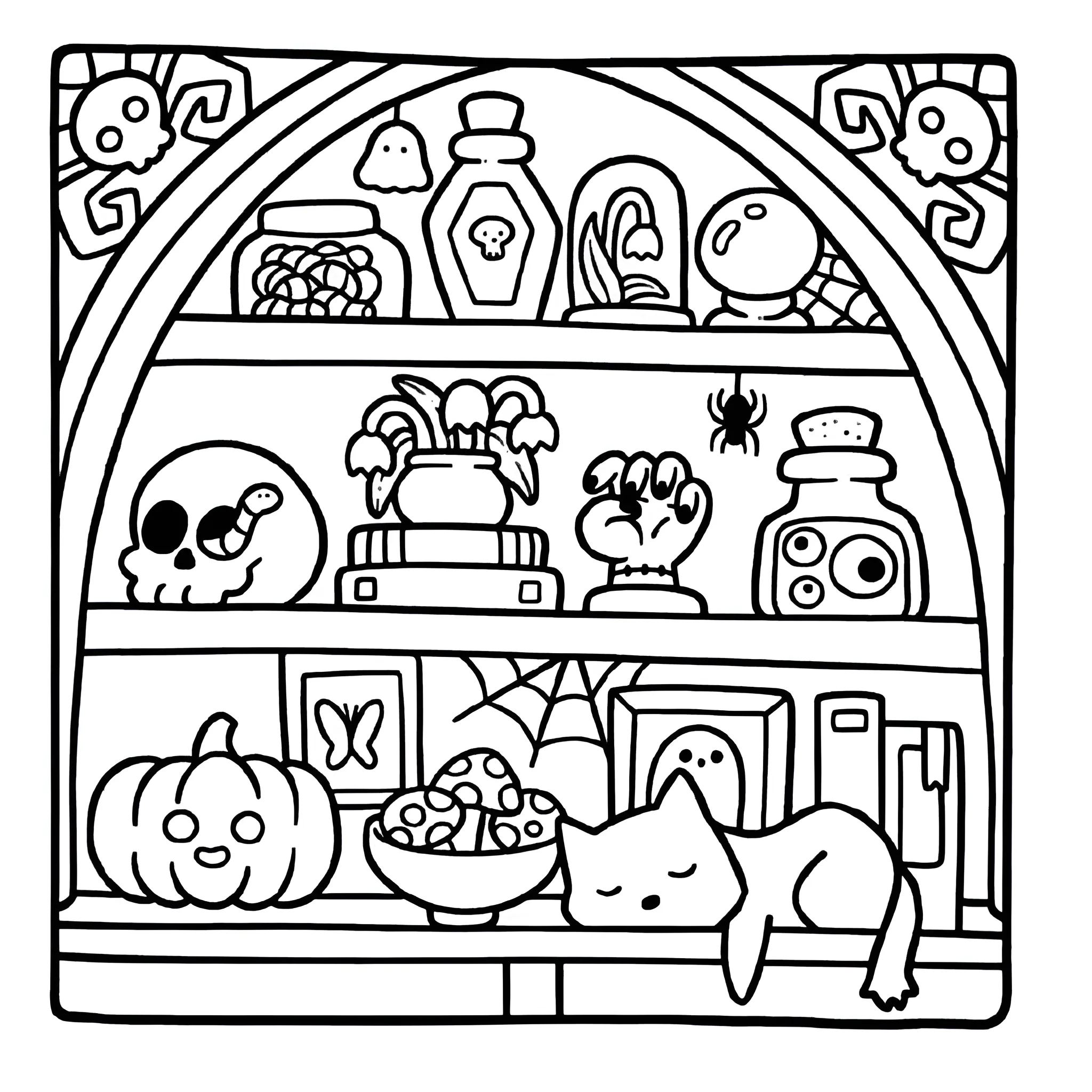 Spooky Cutie 5 para colorear para niños