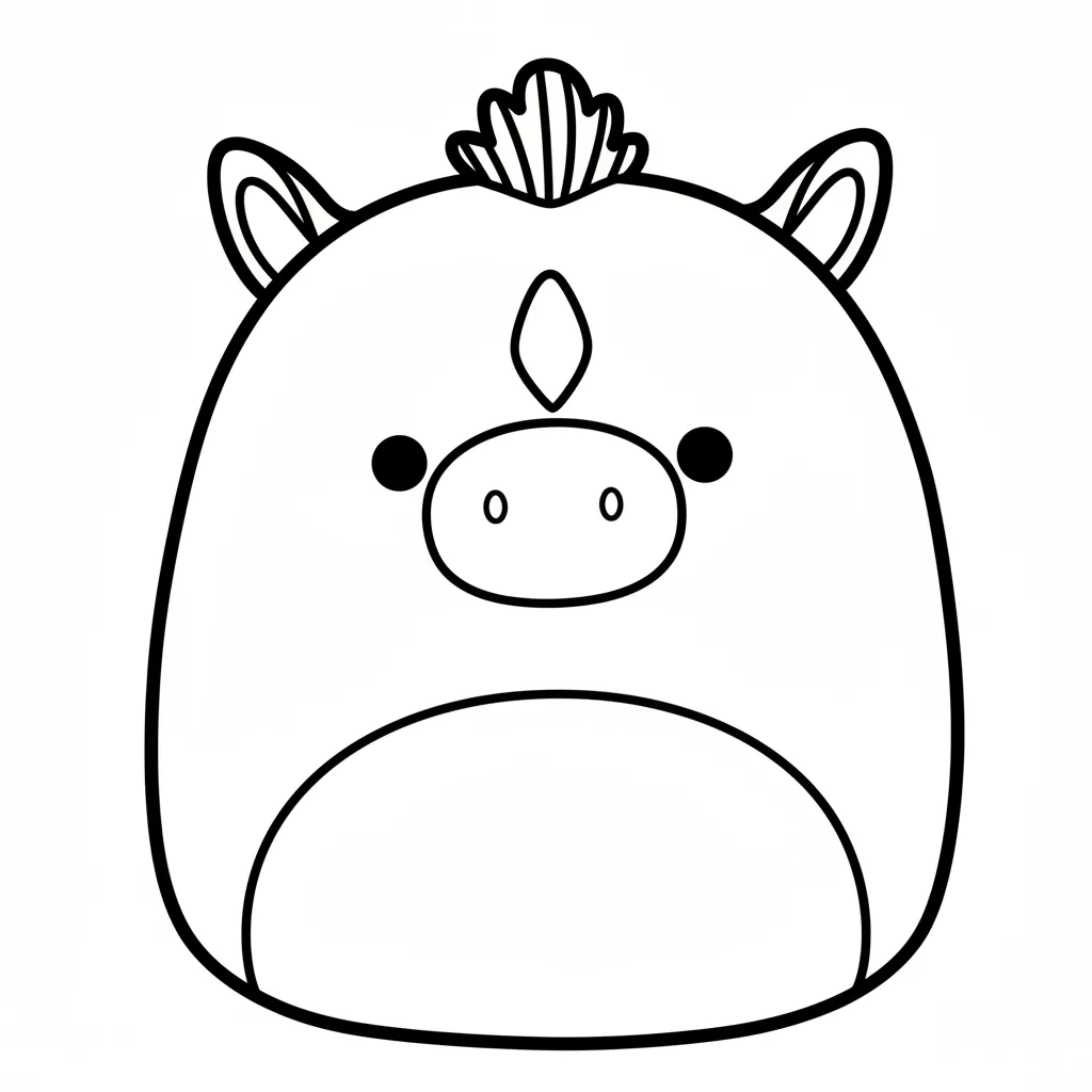 Squishmallow 14 para colorear para imprimir para niño de 9 años