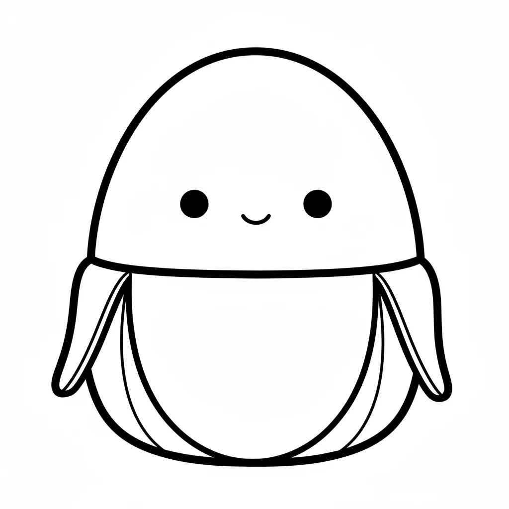 Squishmallow 15 para colorear para niño gratis