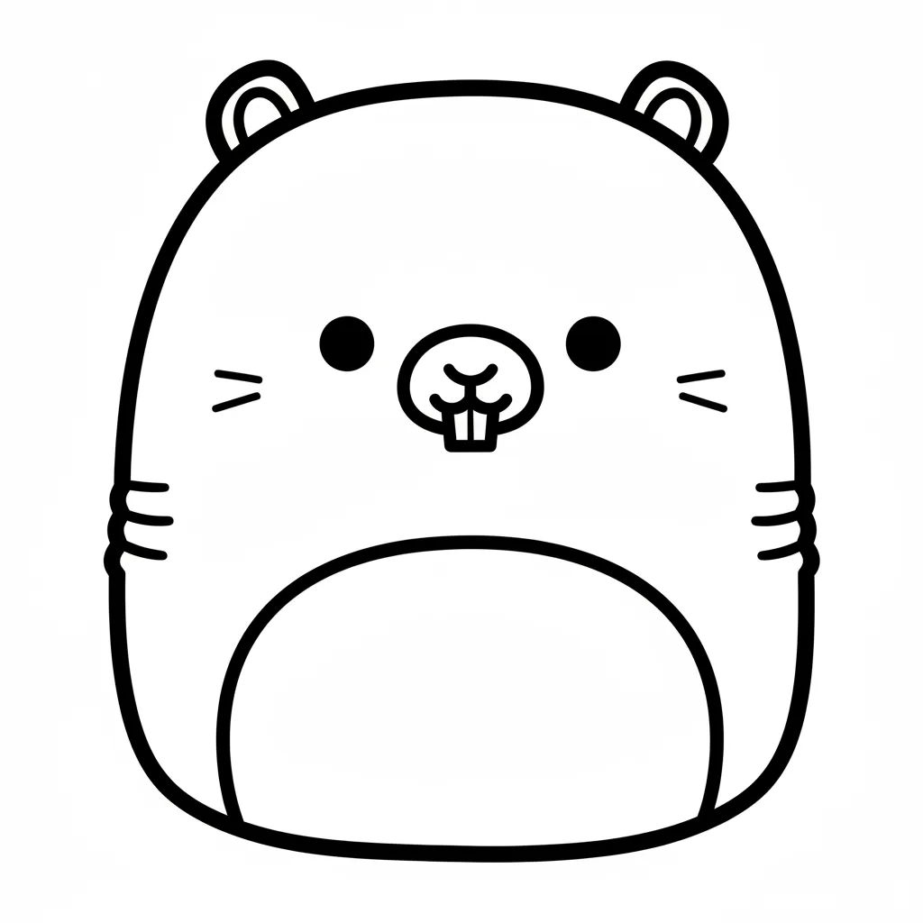 Squishmallow 18 para colorear para imprimir para niños