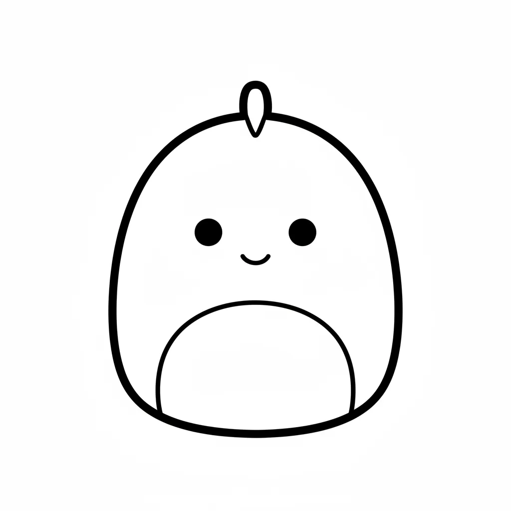 Squishmallow 2 para colorear para imprimir gratis