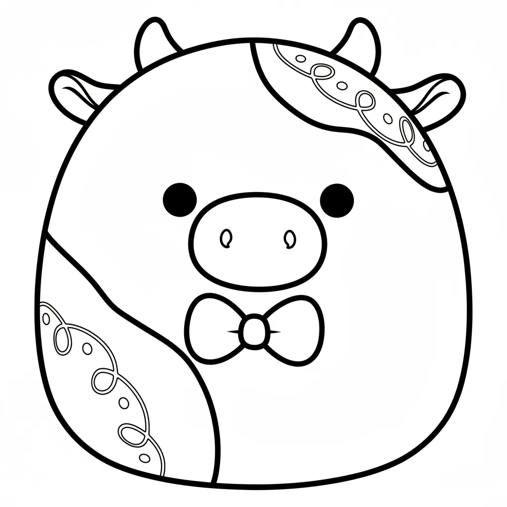 Squishmallow 20 para colorear para imprimir pdf gratis