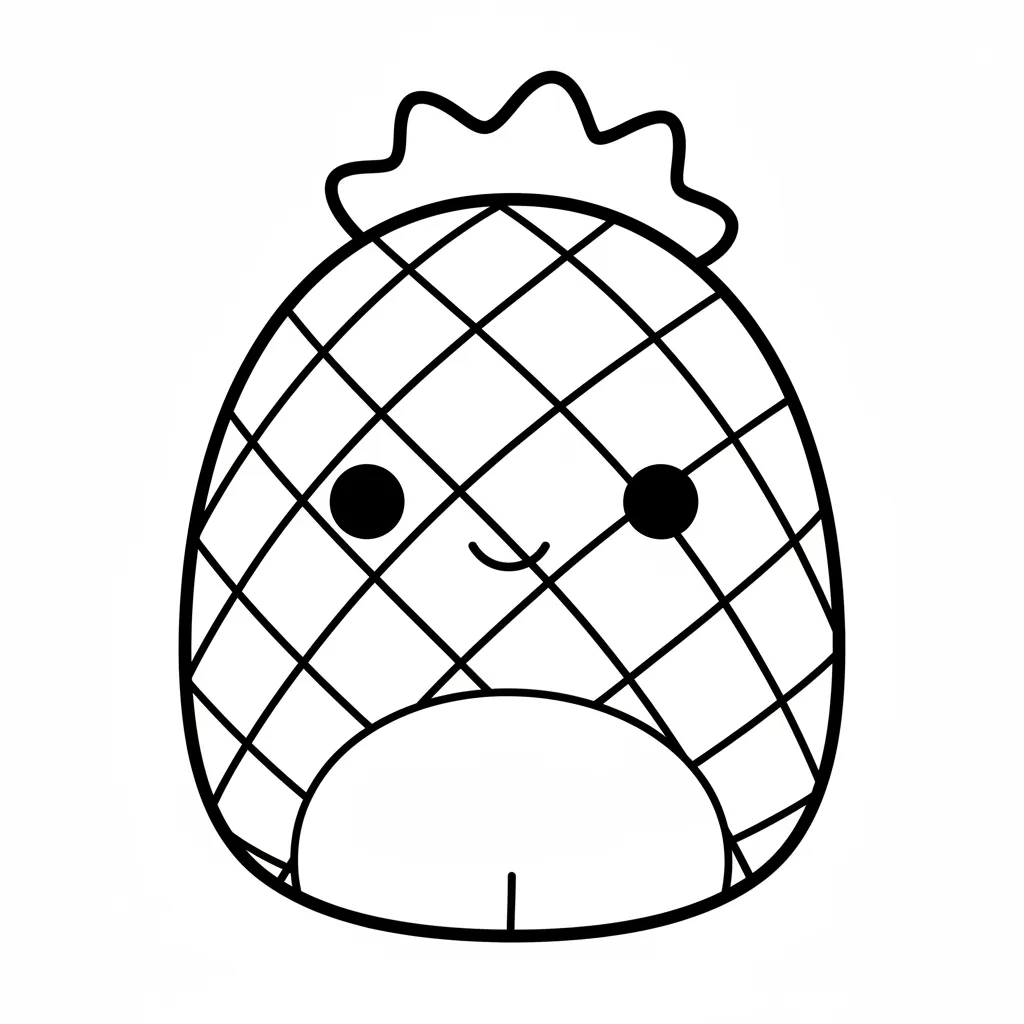 Squishmallow 23 para colorear para imprimir kawaii